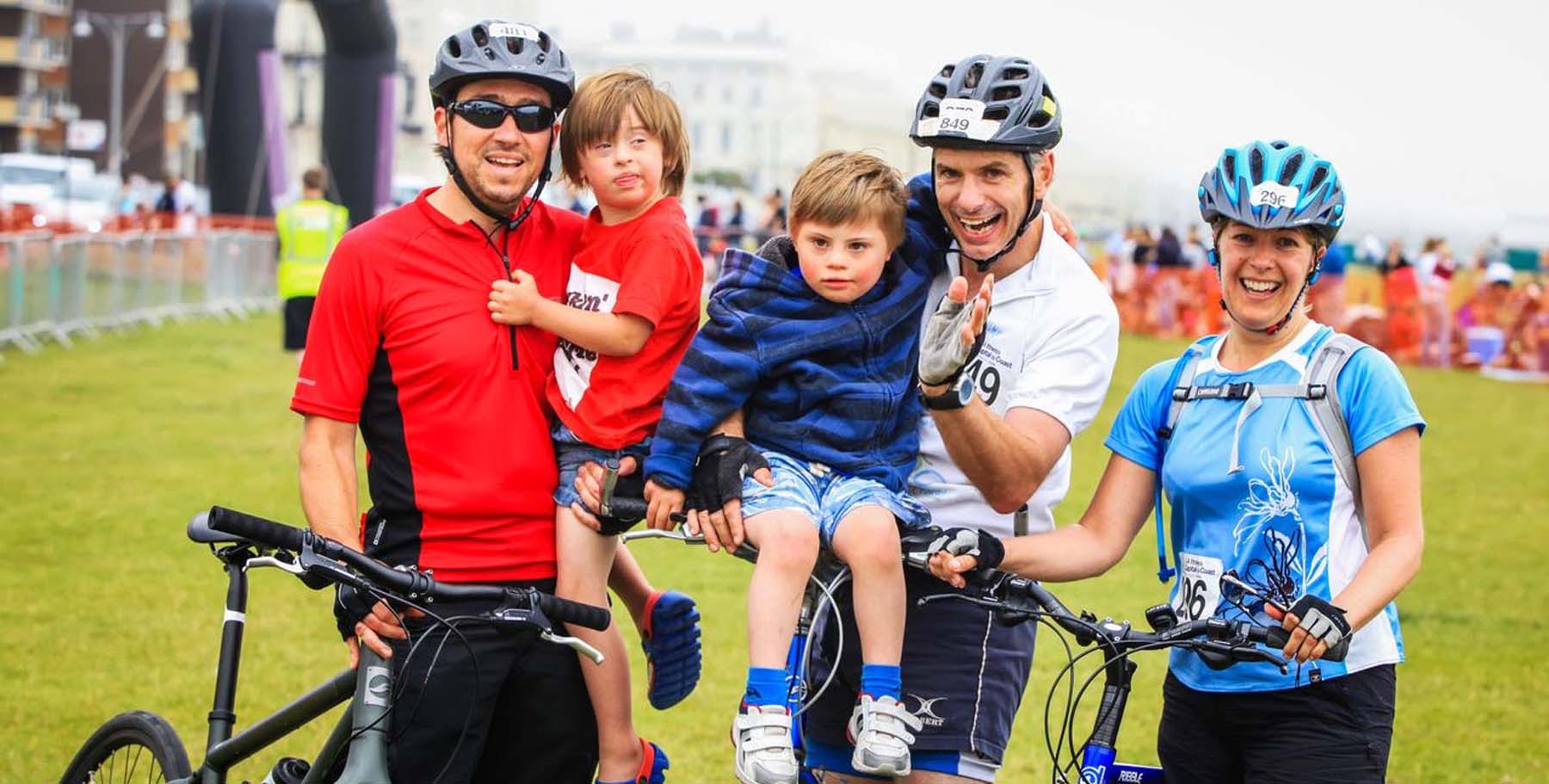 The Finish Line of one of our Capital-to-Coast Charity Bike Rides for Down Syndrome Association